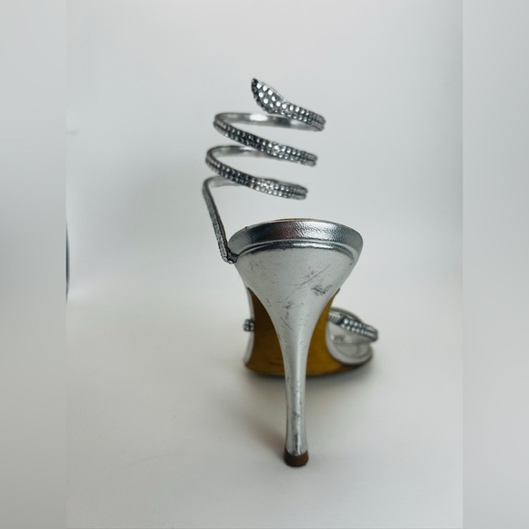 Rene Caovilla Silver crystal sandals Stiletto - Picture 10 of 16